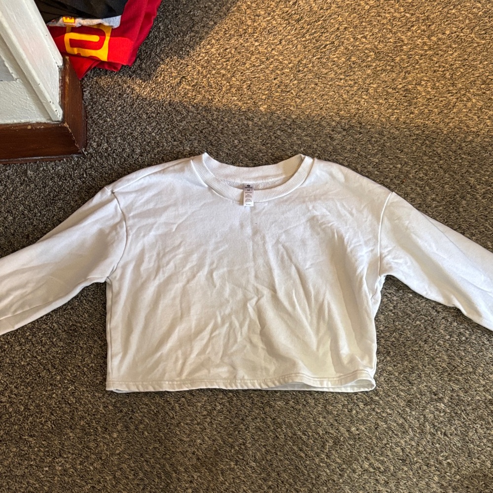 white crop top